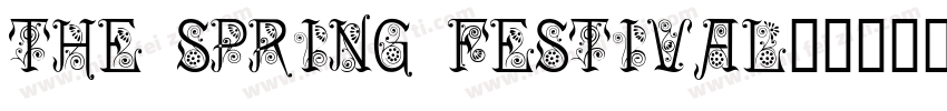 The spring festival字体转换